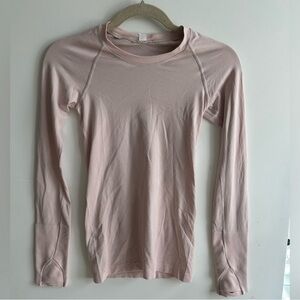 Longsleeve light pink swiftly tech lululemon